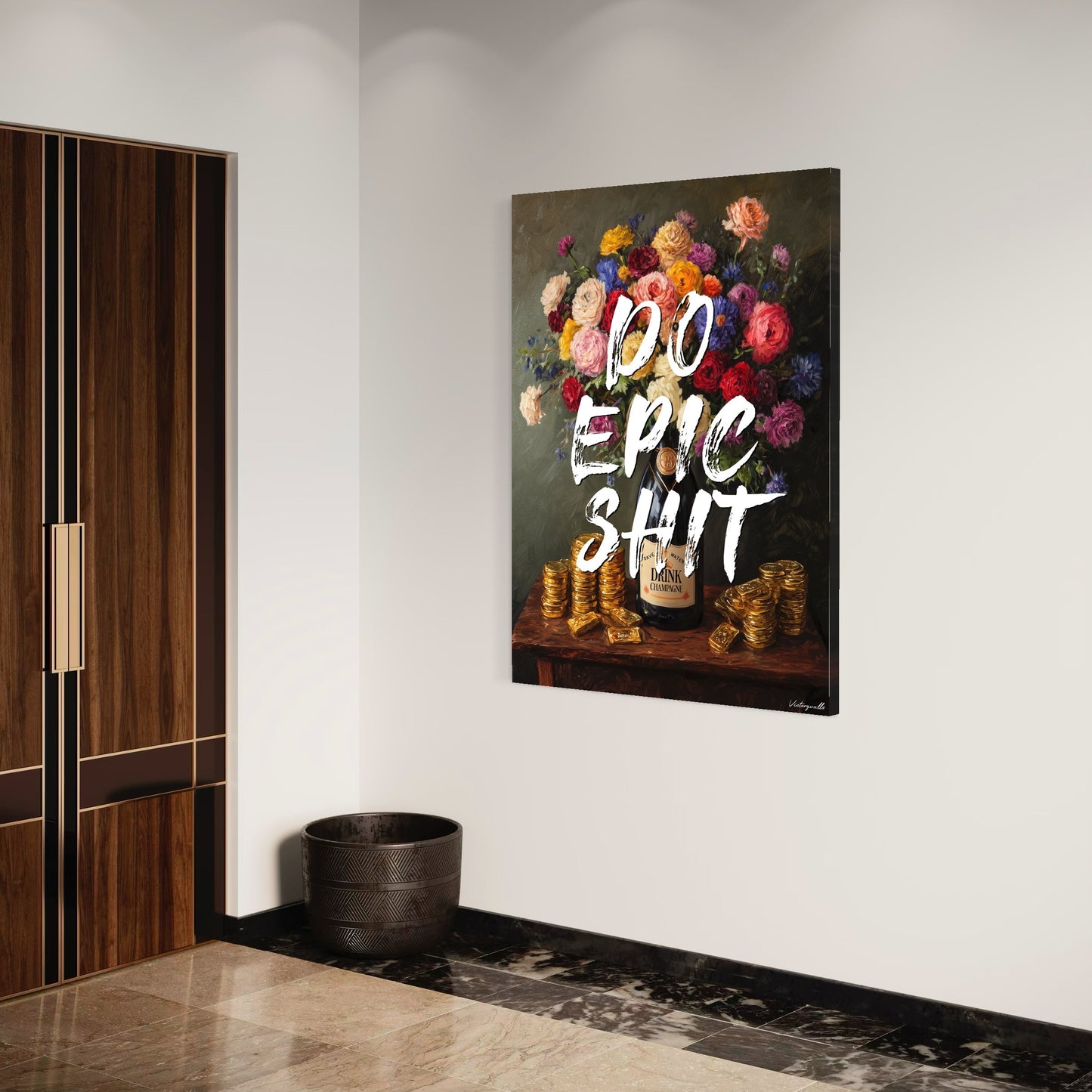 Do Epic Shit Premium Leinwand