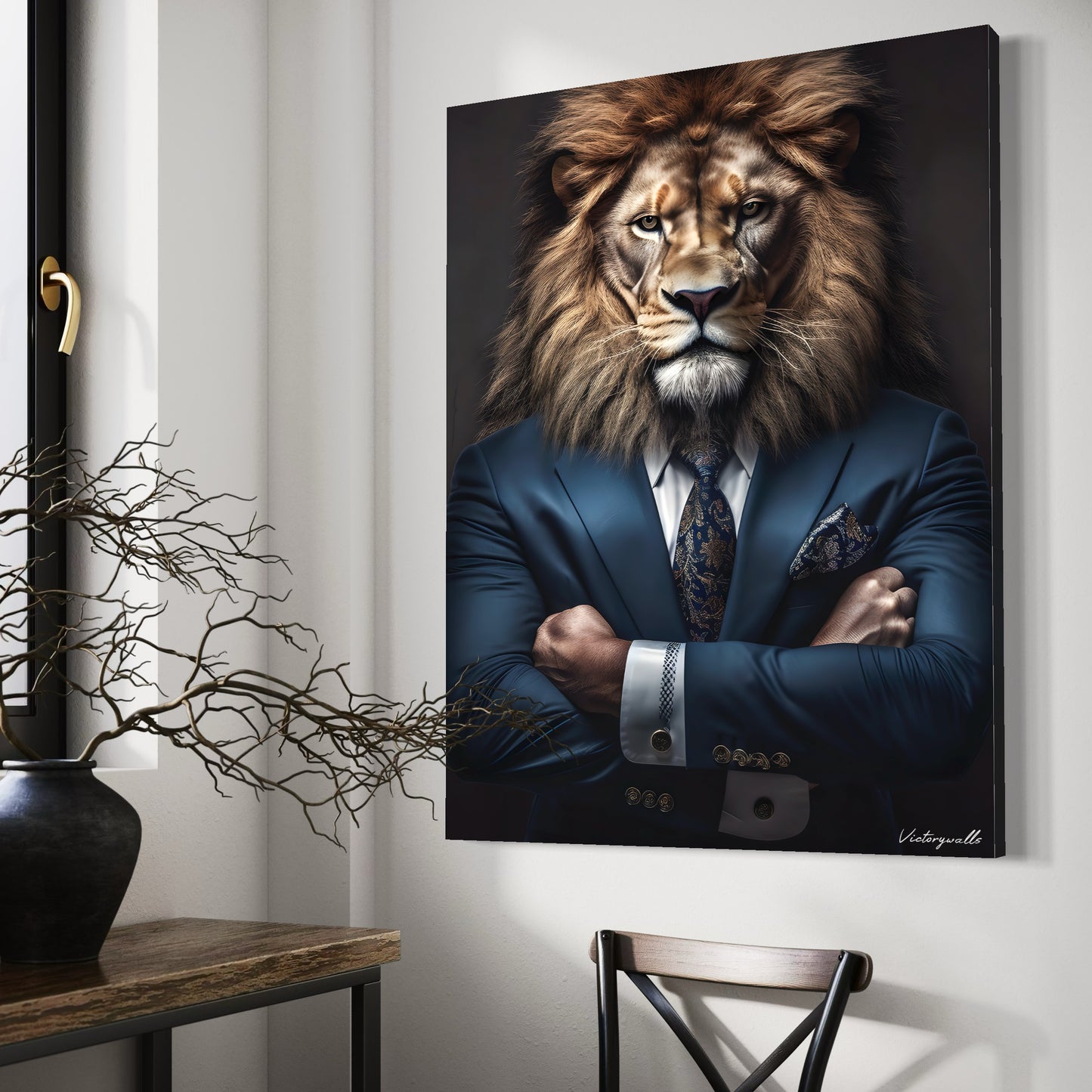 Simba Di Caprio Premium Leinwand