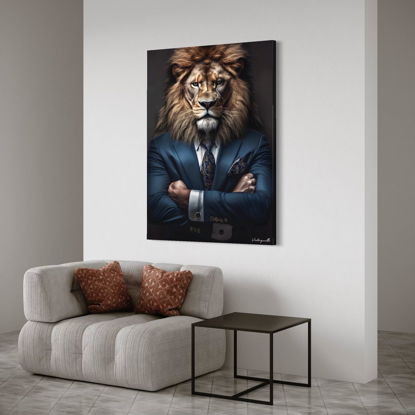 Simba Di Caprio Premium Leinwand